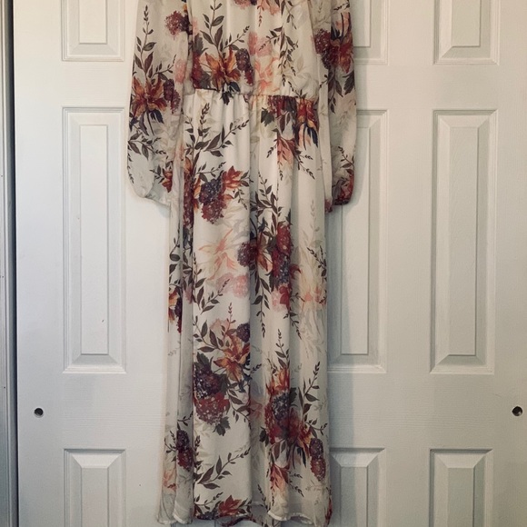 Floral print off the shoulder dress - Picture 2 of 2